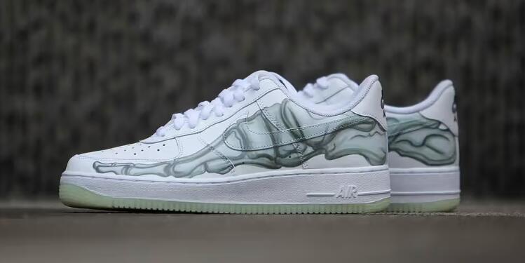  Perfectkicks Air Force 1 Low Skeleton Halloween (2018), BQ7541-100