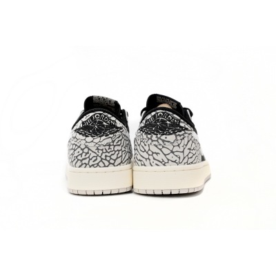H12 Travis Scott x Air Jordan 1 Low Black Gray Burst, CZ0858-001  02
