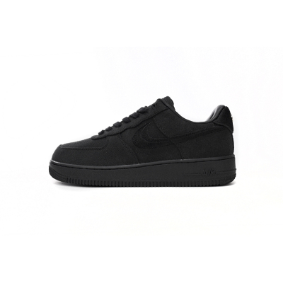 H12 Stussy x  Air Force 1 Low Black,CZ9084-001  01