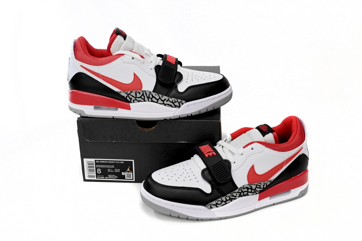  GET Jordan Legacy 312 Low Fire Red,CD7069-160