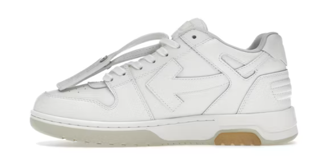 PK OFF-WHITE Out Of Office OOO Low Tops For Walking White Black,OMIA189R21LEA0020101 