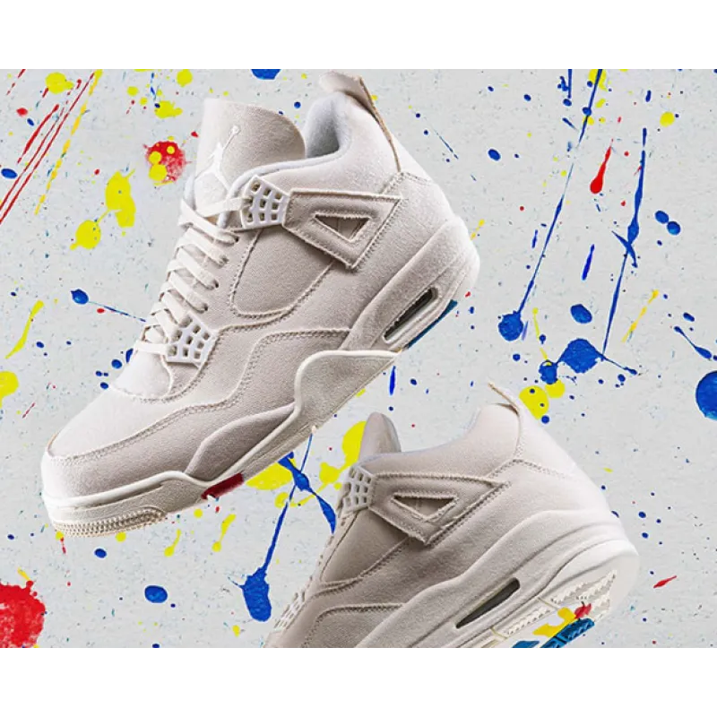 Perfectkicks Jordan 4 Retro Blank Canvas (Women's),DQ4909-100