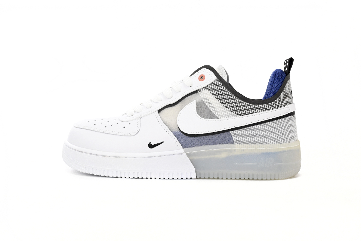  GET Air Force 1 Low React Split White Photo Blue, DH7615-101