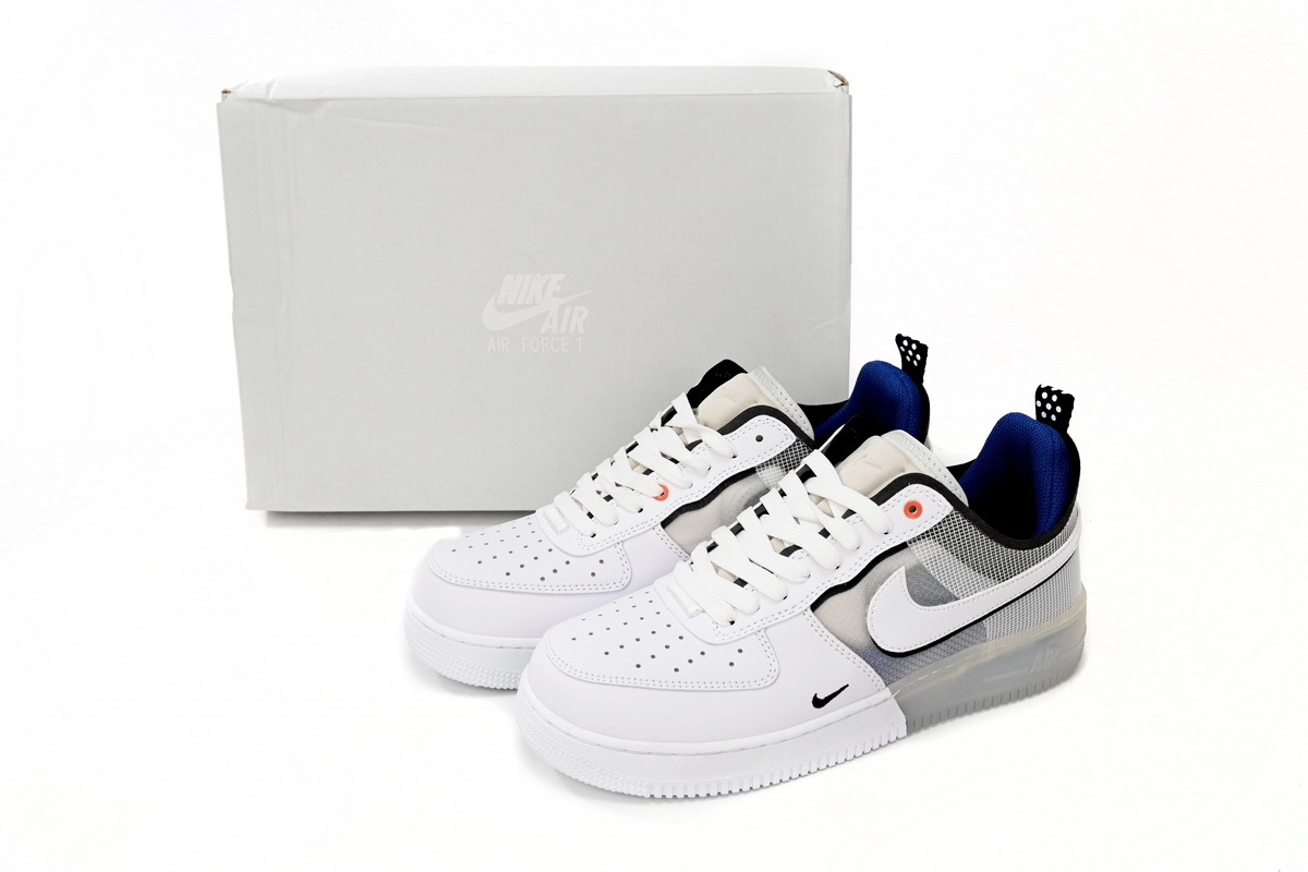  GET Air Force 1 Low React Split White Photo Blue, DH7615-101