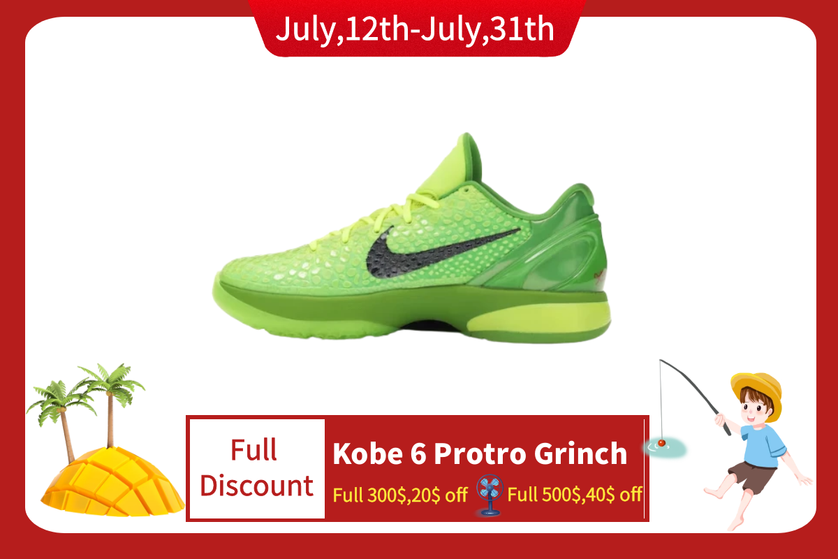  Perfectkicks 【Full Discount】Perfectkicks Kobe 6 Protro Grinch (2020), CW2190-300