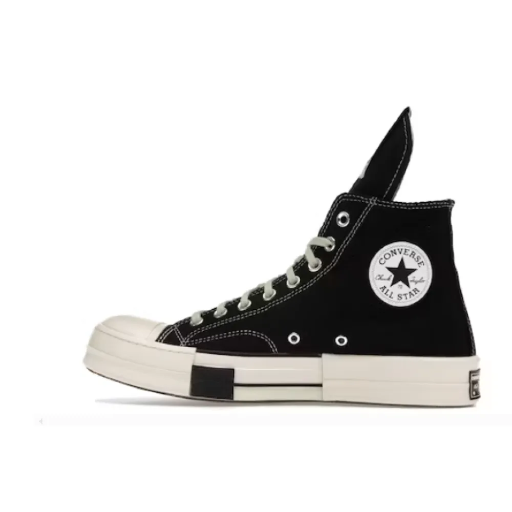  GET Converse DRKSTAR Hi Rick Owens DRKSHDW Black Egret,162050C