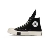  GET Converse DRKSTAR Hi Rick Owens DRKSHDW Black Egret,162050C