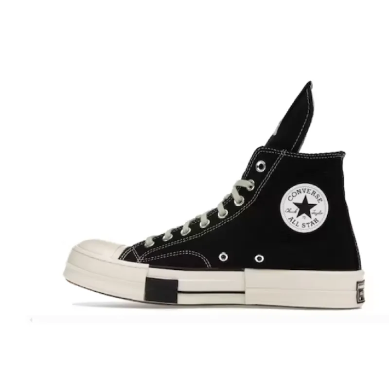  GET Converse DRKSTAR Hi Rick Owens DRKSHDW Black Egret,162050C