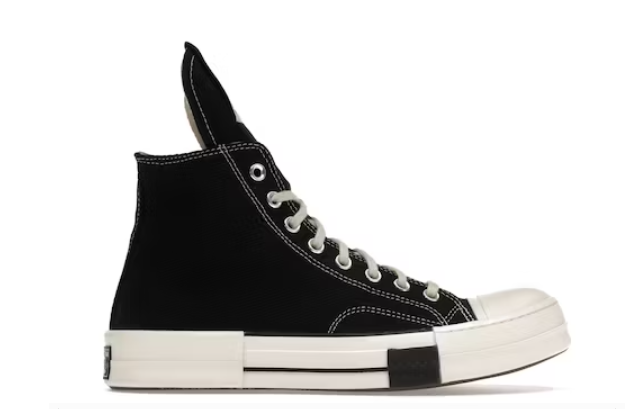  GET Converse DRKSTAR Hi Rick Owens DRKSHDW Black Egret,162050C