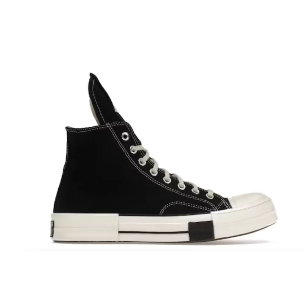  GET Converse DRKSTAR Hi Rick Owens DRKSHDW Black Egret,162050C
