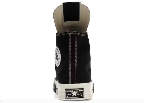  GET Converse DRKSTAR Hi Rick Owens DRKSHDW Black Egret,162050C