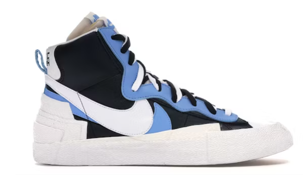  GET Blazer Mid sacai White Black Legend Blue,BV0072-001