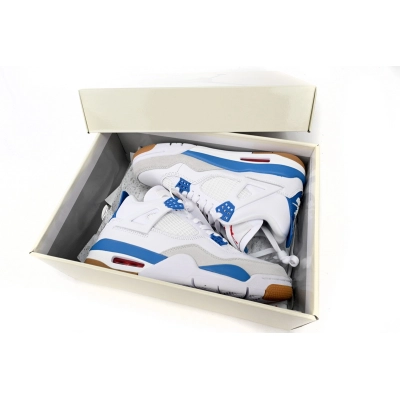  Perfectkicks SB x Air Jordan 4 White Blue, DR5415-104 02
