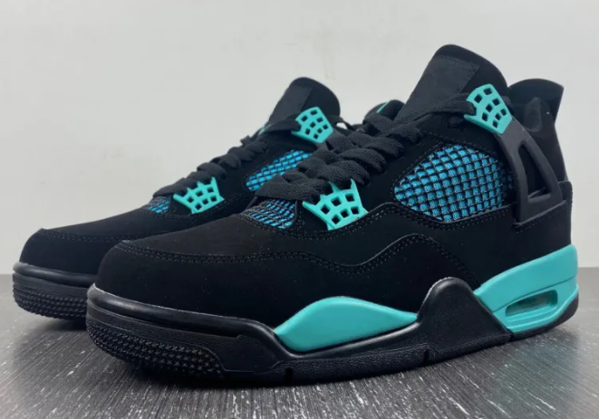  Perfectkicks Air Jordan 4 Black Tiff any Green,BQ7669-132