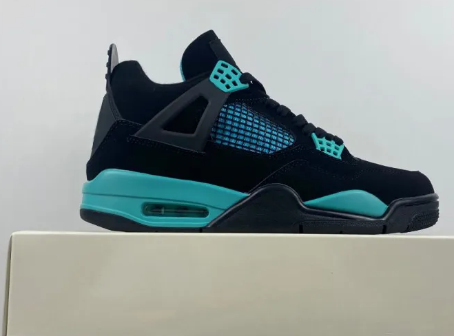  Perfectkicks Air Jordan 4 Black Tiff any Green,BQ7669-132