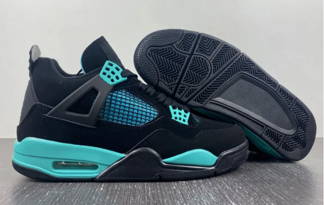  Perfectkicks Air Jordan 4 Black Tiff any Green,BQ7669-132