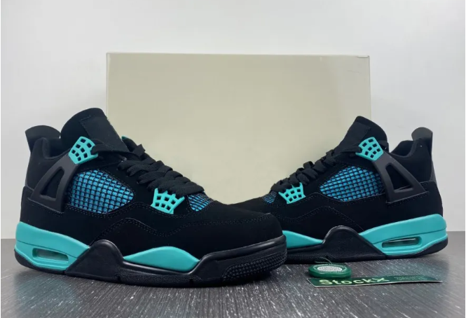 Perfectkicks Air Jordan 4 Black Tiff any Green,BQ7669-132