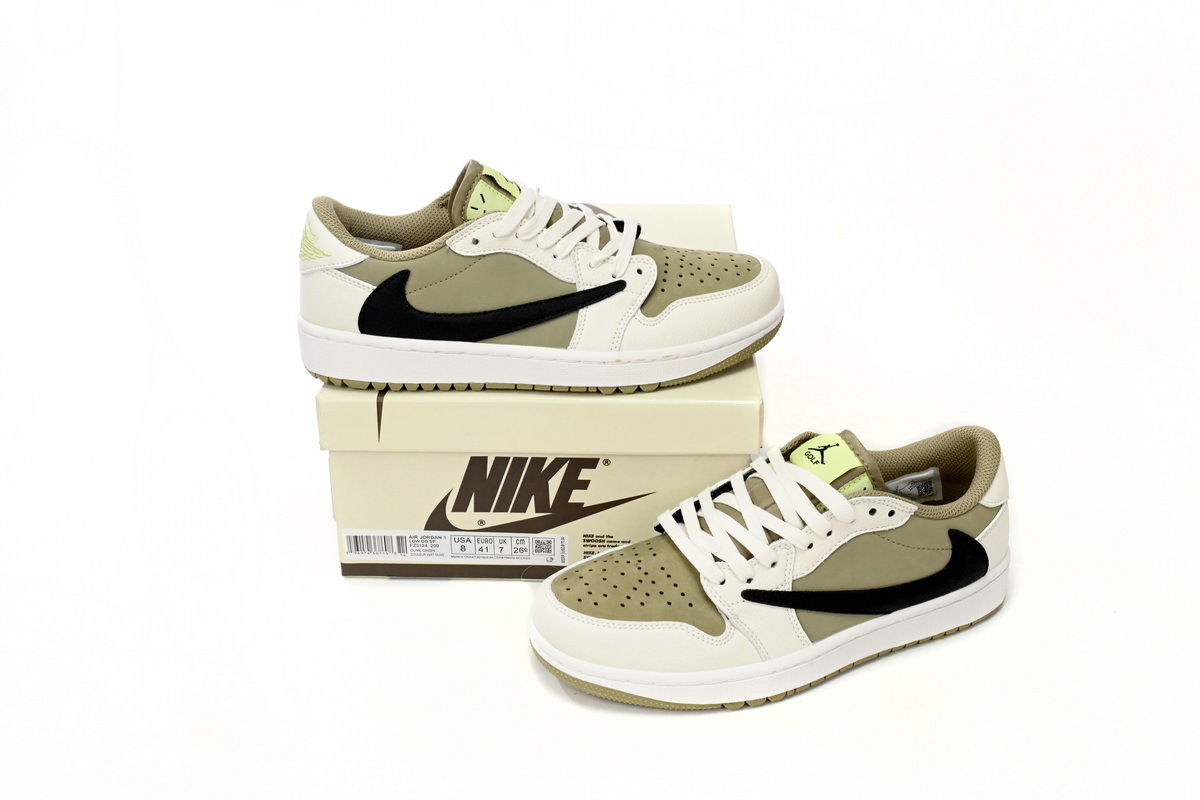  GET Jordan 1 Retro Low Golf Travis Scott Neutral Olive,FZ3124-200