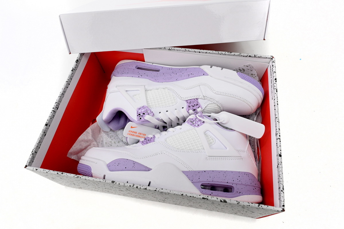  Perfectkicks Air Jordan 4 White Purple,CT8527-115 
