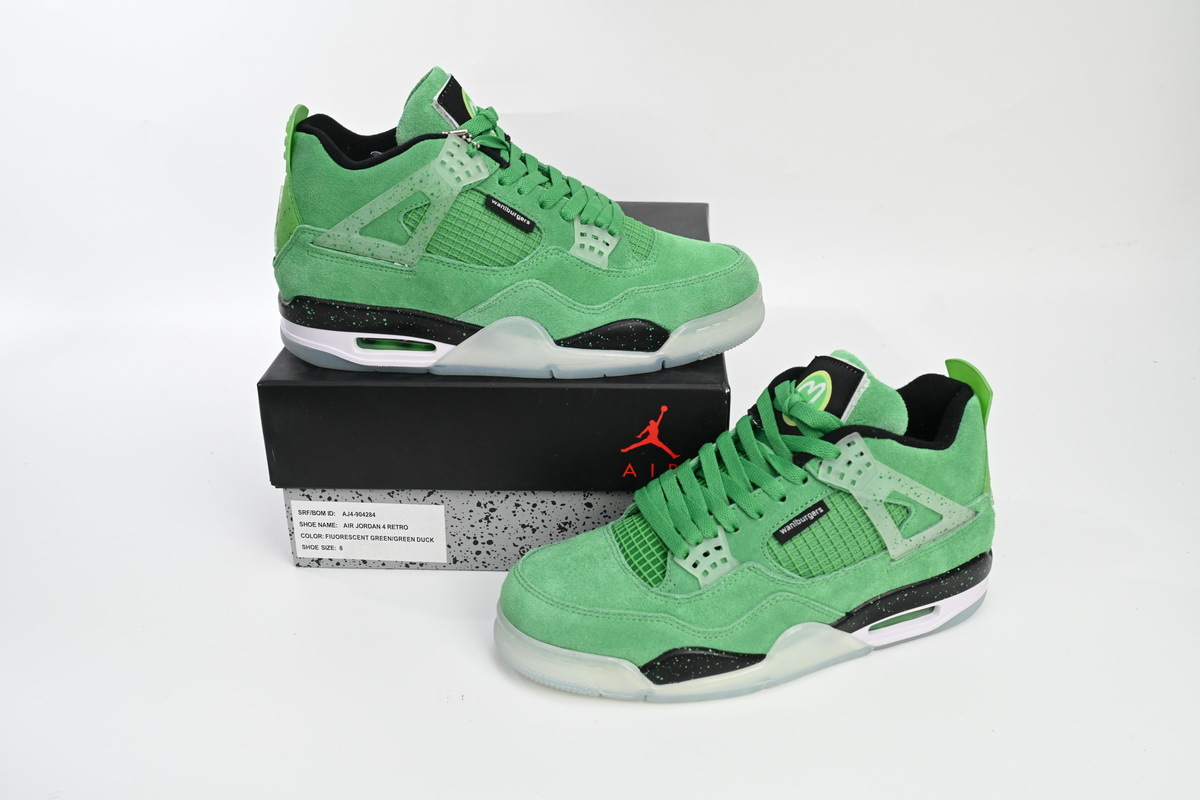 Perfectkicks  Air Jordan 4 Retro Emerald Green Black,904284