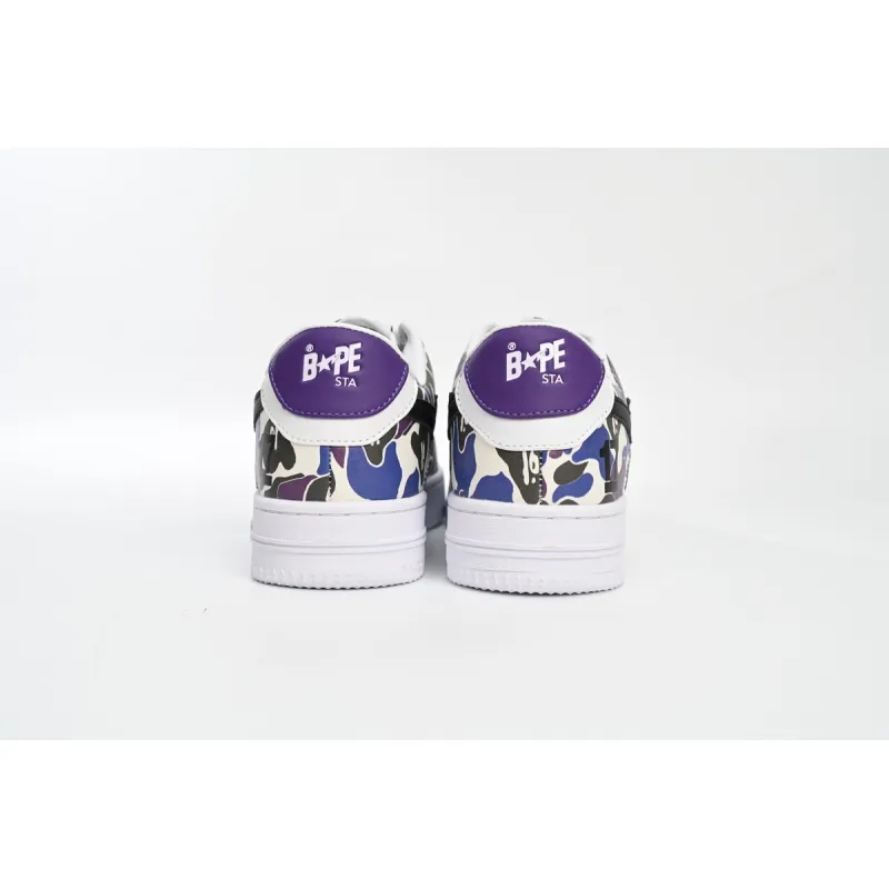 GET A Bathing Ape Bape Sta Low White Purple Color Spray,1J22 291 004