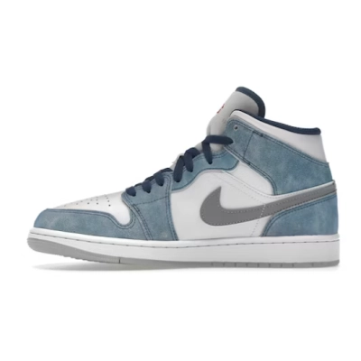  GET Jordan 1 Mid French Blue Fire Red, DN3706-401 01