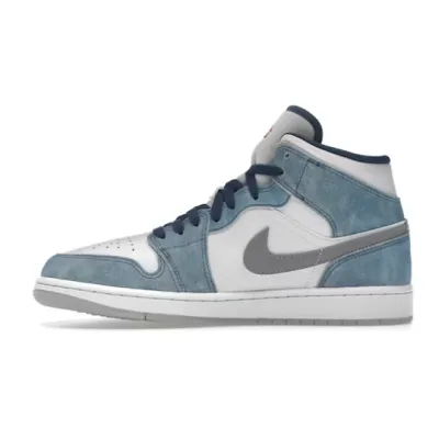 GET Jordan 1 Mid French Blue Fire Red, DN3706-401 01