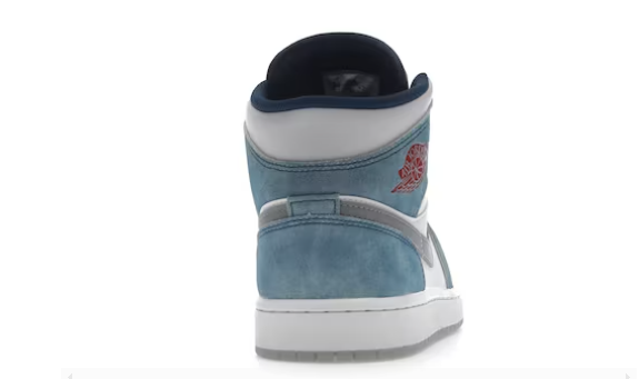  GET Jordan 1 Mid French Blue Fire Red, DN3706-401