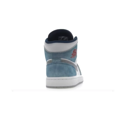  GET Jordan 1 Mid French Blue Fire Red, DN3706-401 02