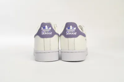POP  Superstar Shoes White New White Purple,HQ4288 02
