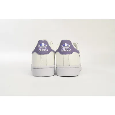 GET Superstar Shoes White New White Purple,HQ4288 02