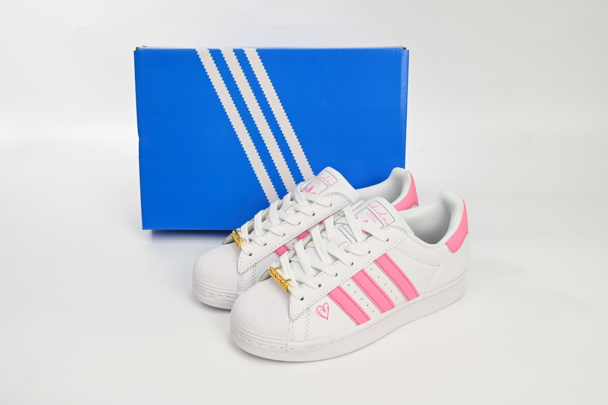 POP  Superstar Shoes White New White Powder, FU7444