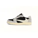 Perfectkicks Travis Scott x Air Jordan 1 Low White Grey Low Gang,DM7866-010