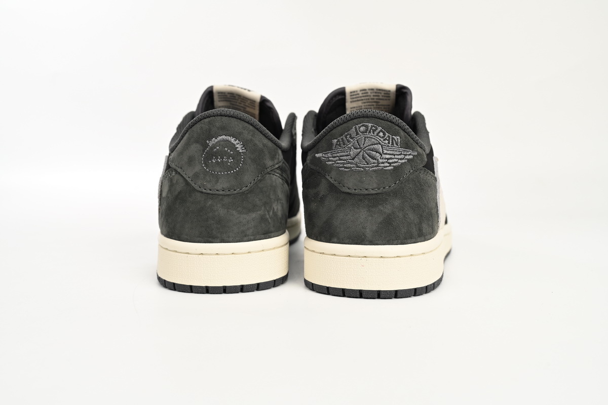  Perfectkicks Travis Scott x Air Jordan 1 Low Black Grey Low Help,DM7866-001 