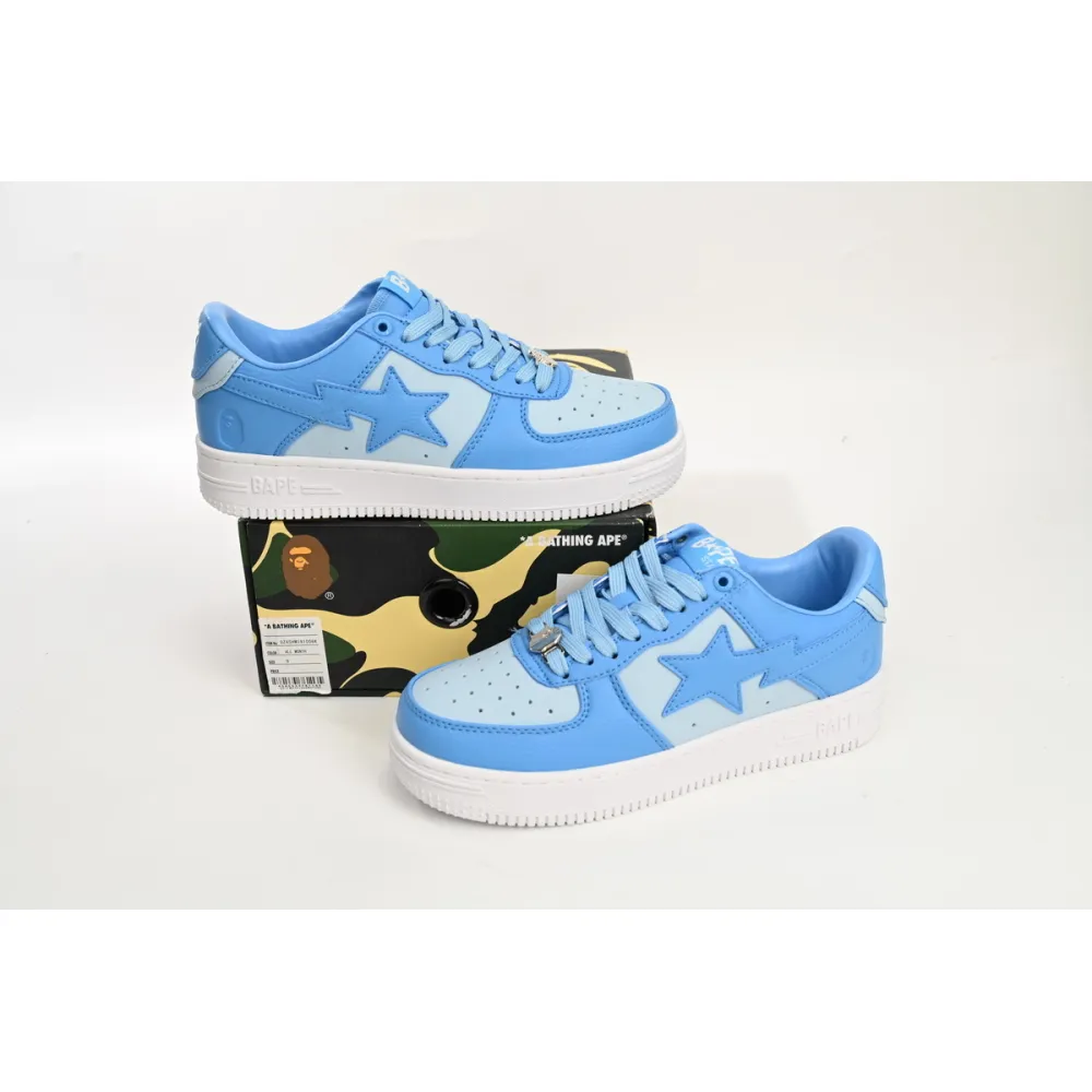 GET A Bathing Ape Bape Sta Low All Sky Blue, OZXSHM-191-006K