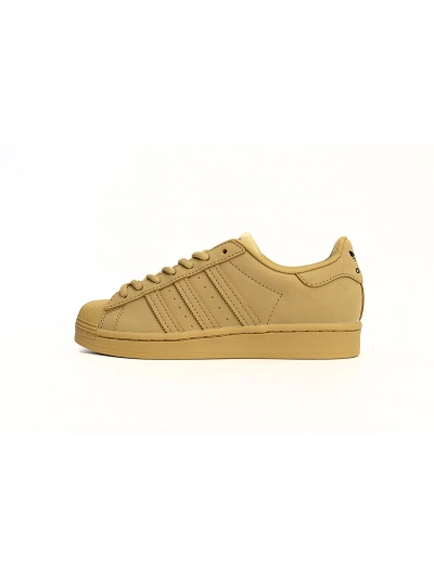 POP  Superstar Shoes White Black Wheat Yellow, GZ4831 01