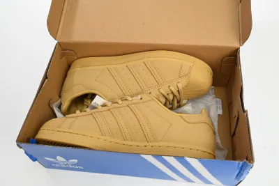 POP  Superstar Shoes White Black Wheat Yellow, GZ4831 02