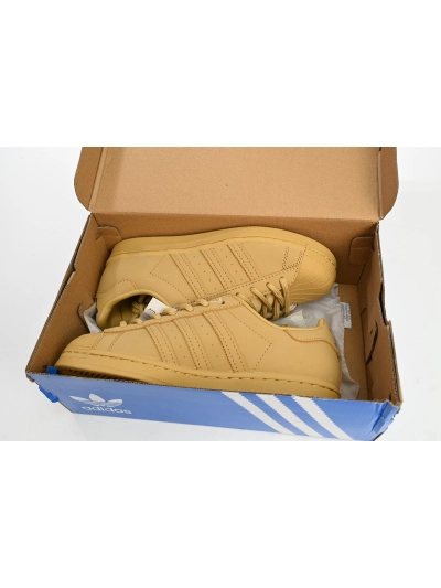 POP  Superstar Shoes White Black Wheat Yellow, GZ4831 02