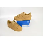 GET Superstar Shoes White Black Wheat Yellow, GZ4831