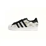 GET Superstar Shoes White Black White Black Red, FV2819