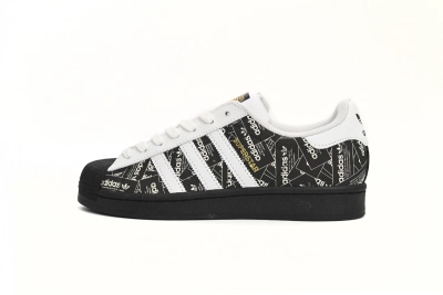 POP  Superstar Shoes White Black Black Bright White, FV2820 01
