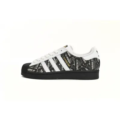 POP  Superstar Shoes White Black Black Bright White, FV2820 01