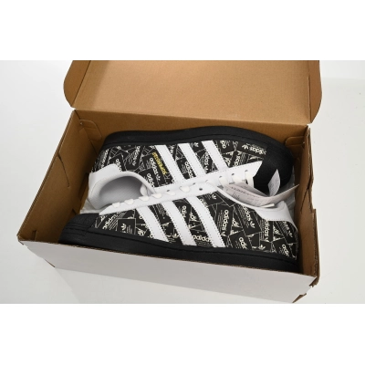  GET Superstar Shoes White Black Black Bright White, FV2820 02