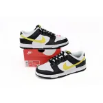 【Limited Time 50% Off】 Perfectkicks Dunk Low Black, white, And Yellow, FQ2431-001