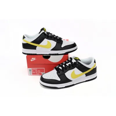【Limited Time 50% Off】 Perfectkicks Dunk Low Black, white, And Yellow, FQ2431-001 02