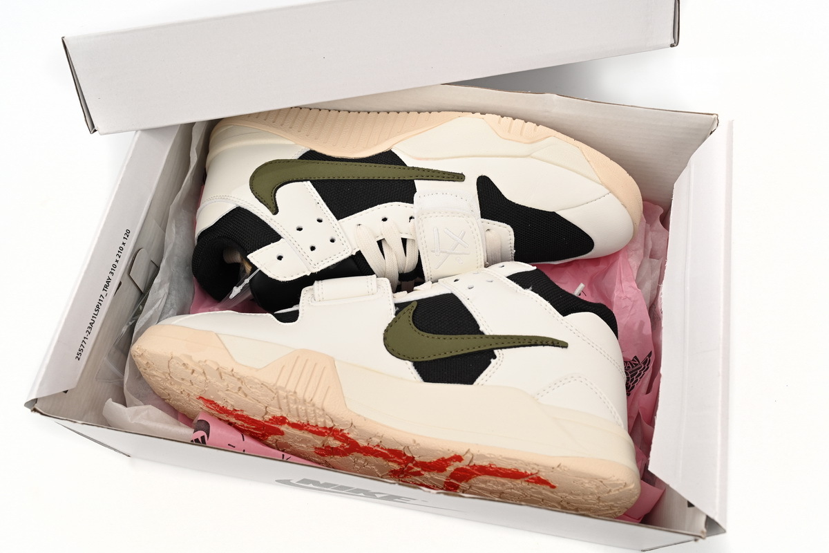  Get Travis Scott x Jordan Cut The Check Nice Kicks Olive green, FZ8117-041
