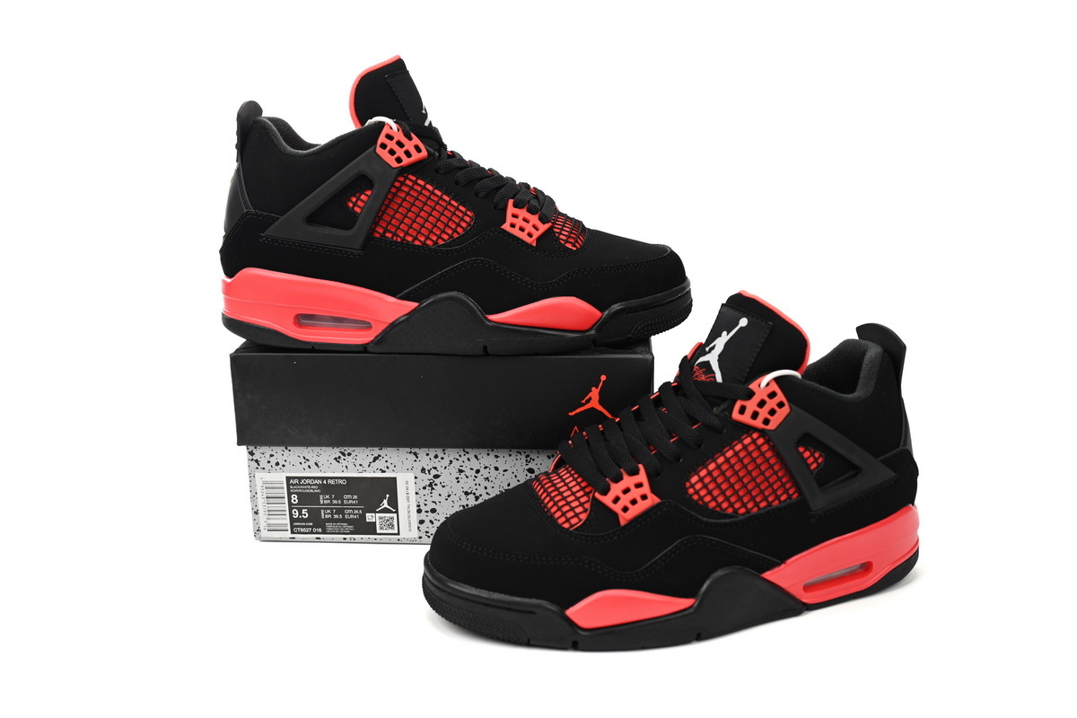 【Limited Time 50% Off】Jordan 4 Red Thunder, CT8527-016