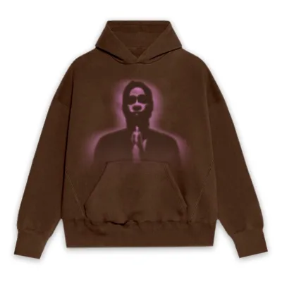 Sp5der Thug Hoodie Brown 01