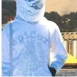Sp5der OG Rhinestone White Logo Hoodie