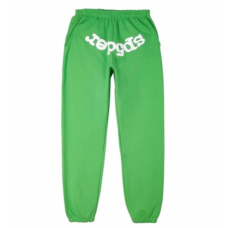 Green Sp5der Web Sweatpants